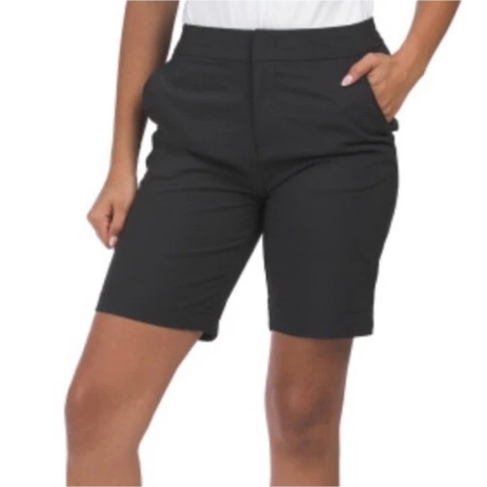 Tommy Bahama Golf Womens Black Performance Bermuda Shorts Size Small Stretch
